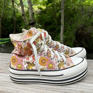 Girls Unite Floral Platform Converse